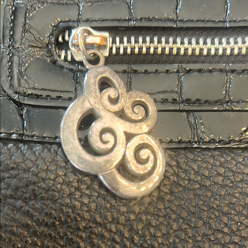 Brighton Black Crocodile-Patterned Crossbody Bag - image 2